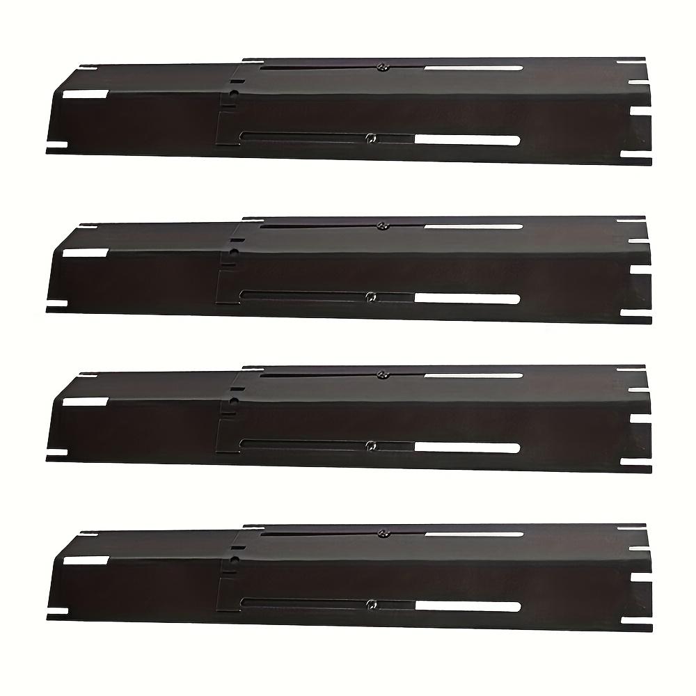 TEMU 1pc/4pcs/5pcs, Universal Replacement Heavy Duty Adjustable Porcelain Steel Heat , Heat Tent, Bar, Burner Cover, For Gas Grill, Extends From 11.75" Up To 21" L
