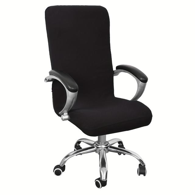 TEMU Office Chair Cover Elastic Computer Chair Sofa Cover With Zipper Universal Swivel Desk High Back Seat Gaming Chair Removable Furniture Protector