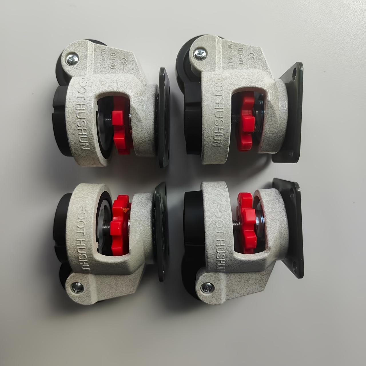 TEMU 4 roues robustes Type 40F - de 220 lb, charge de 46,01 lb, réglable, cadre en d'aluminium, roulettes pivotantes avec verrouillage et frein, roue robuste pour meubles, roue pour chariot (4 pièces)