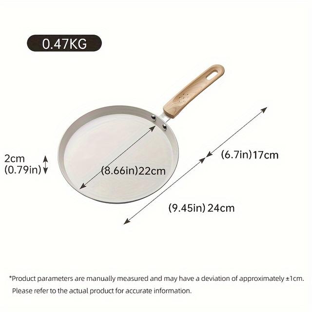 TEMU COOKER KING, 1 шт. антипригарна сковорода, -сковорода з керамічним покриттям, нетоксична, без , сумісна з індукційними плитами, підходить для типів плит. Кухонні аксесуари, подарунок