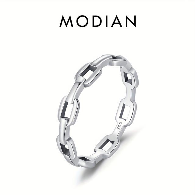 TEMU Chic 925 Sterling Silver Women's Ring - Vintage Inspiration, , Hollow Details - Perfect For Casual Wear And Gift Gifts