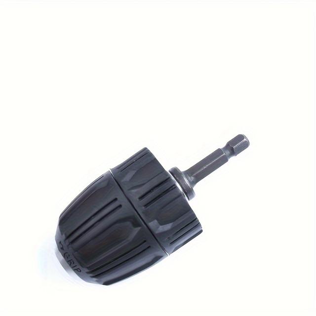 TEMU Kulcs nélküli fúrótokmány átalakító, 0.8-10mm kapacitás, 3/8"-24UNF , 1/4" hatszögű váltószár gyorscsere adapterrel, fém szerkezet