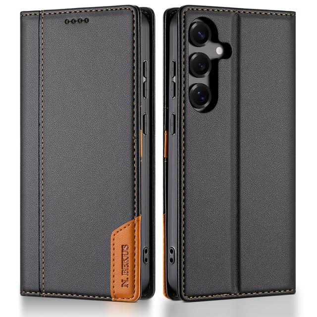 TEMU Phone Case: Faux Leather Wallet Case For Galaxy S25 S24 S23 S22 S21 S20 Fe With Card Holder Kickstand Flip Cover Phone Wallet Bag