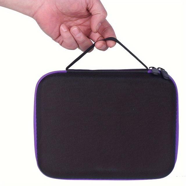 TEMU Estuche de almacenamiento para de diamantes de 30 botellas con contenedores transparentes independientes, bolso de de nail art para herramientas y accesorios