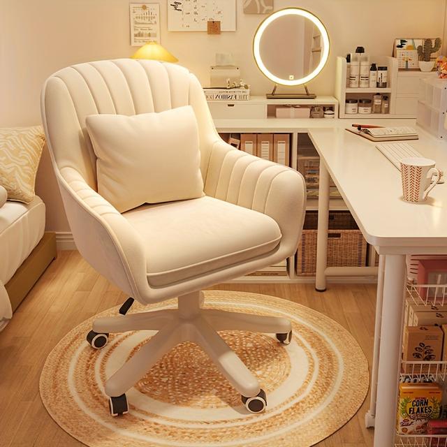 TEMU Cute Office Chair Home Computer Chairs Adjustable Task Chairs Chair Computer Chair Mid Back Chair Living Room Chairs