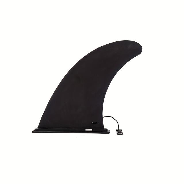 TEMU Sup Paddle Board Fish - Black High-quality Durable Material, Aerodynamic Design For Stability & Maneuverability - Fit For Most Sup Boards, Sleek Fins Design