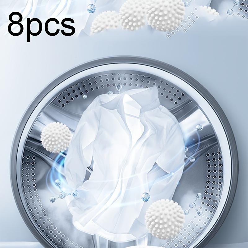 TEMU 8-pack Reusable Laundry Ball Set: Removes Lint, Clothes, Prevents Tangling, And Reduces Wrinkles. Suitable For Washer And Dryer Use. No Electricity Required. Colored Design. Textured Surface