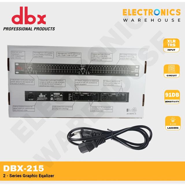 TEMU Dbx 215/131 Graphic Equalizer, Dual-channel 15-band Equalizer