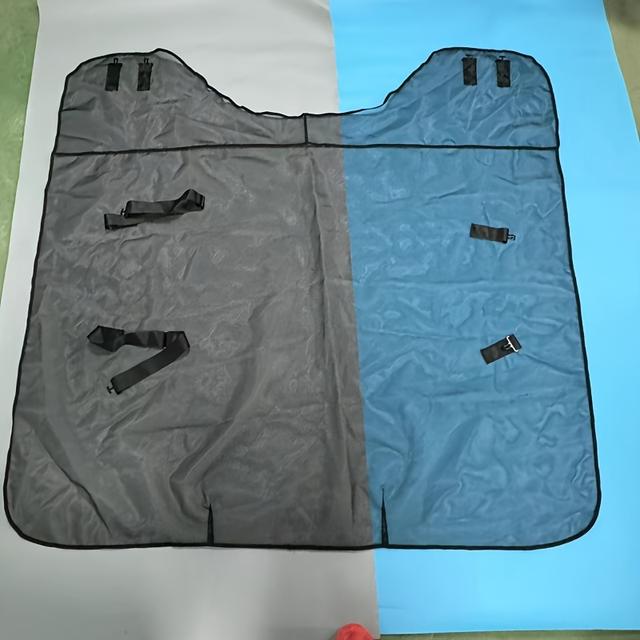 TEMU Een nieuwe mesh paarden deken voor de zomer, ontworpen om muggen te weren, ademend, verstelbare maat en duurzaam.