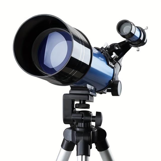 TEMU Professional Hd Astronomical Telescope With 150x Zoom, Extendable Tripod - Ideal For Moon Observation & Bird Watching, 70mm Lens, 20mm Eyepiece