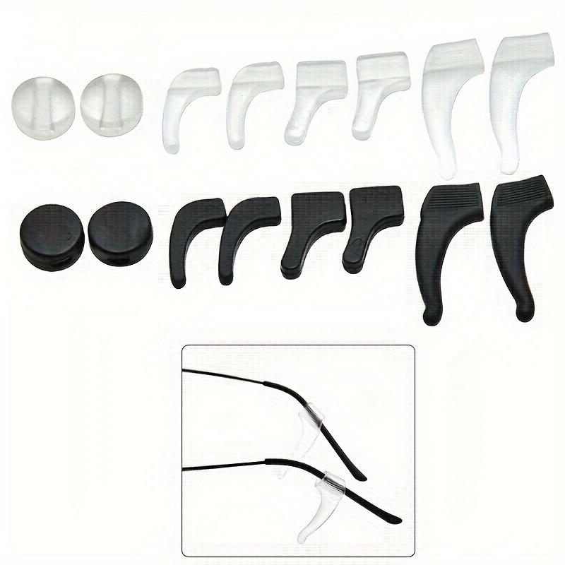 TEMU 16pcs Of Anti-slip Glasses Ear Hooks, Including 4pcs Each Of Large, Medium, Small, And Round Sizes. With Different Sizes And Styles, Is 1 That !