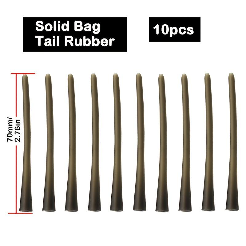 TEMU 10pcs Aportaciones de Pesca de Carpas Bolsa de PVA Sólida Goma de para de Plomo de Montajes en Línea Juego de Bolsas de PVA de Alimentación