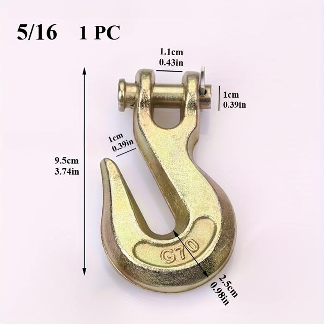 TEMU 1pc Hook, Transport Bundling Hook, Chain Hook, Tow Chain Fixed Hook, Industrial Machinery Hook, Claw Hook