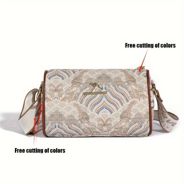 TEMU Fashionable Large-capacity Round Shoulder Bag For Women With A Wide Strap, Versatile Pillow Bag