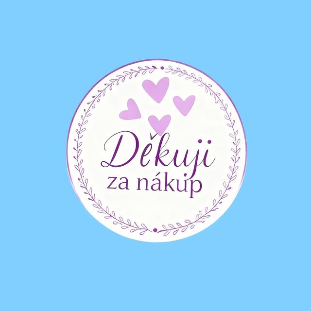TEMU 160/480pcs Czech "děkuji" Thank You Stickers Compatible For Gift Boxes & Cards - Icons, Gratitude Labels With Czech , Thick Adhesive For Weddings, Birthdays, Corporate Events (bulk Pack)