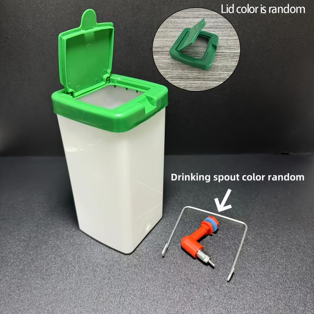 TEMU 1pc Portable Automatic Water Dispenser For Small Pets - Rabbit, Bunny, Ferret, Hamster - Hanging With And No Drip Feature