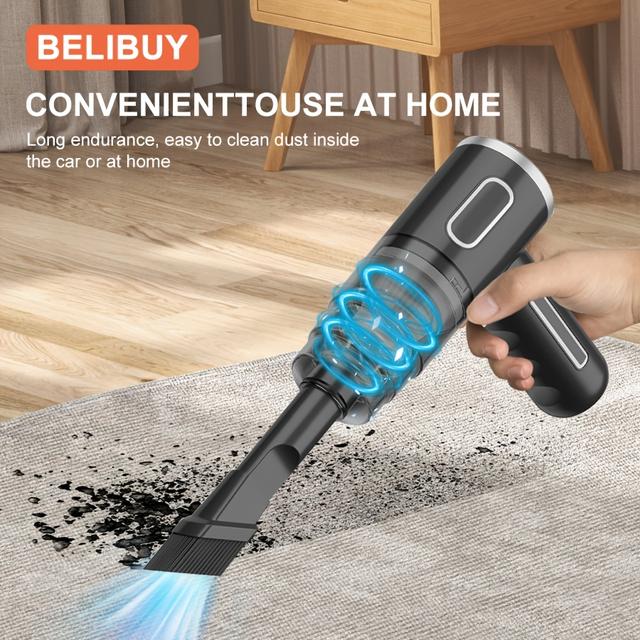 TEMU 2025 New -piece Wireless Handheld Vacuum Cleaner, Upgraded , Power Enhancement, Compact Home Vacuum Cleaner, Usb Charging, Suitable For Car And Home Office Use