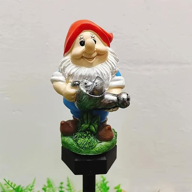 TEMU Napelemes törpe LED kültéri világítás, dekoratív tájlámpa, napelemes kerti pázsitlámpa udvarra, kertbe, pázsitra és ünnepi díszítésre