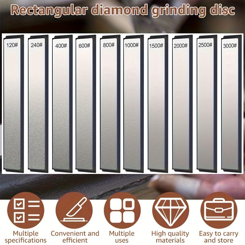 TEMU 10pcs Of Diamond Sharpening Stones With 120-3000 Grit, Suitable For Kitchen Knives, Offering Coarse And Fine Sharpening In