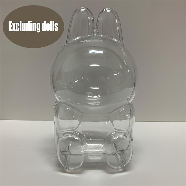 TEMU For LABUBU 모델용 아크릴 디스플레이 케이스 1개 - 방진 투명 보호 쉘, 예술 컬렉션 및 운송에 이상적, 파티 장식 및 데이 선물, 파티 장식 | 재미있는 디자인 | 내구성 있는 아크릴, 수집품 디스플레이 케이스