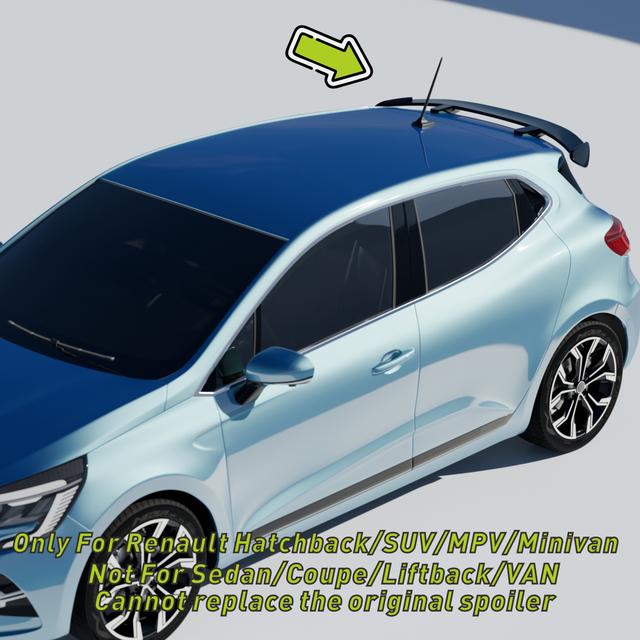 TEMU Gloss Black Spoiler Wing For Renault //kardian/////(not For Sedan/coupe)