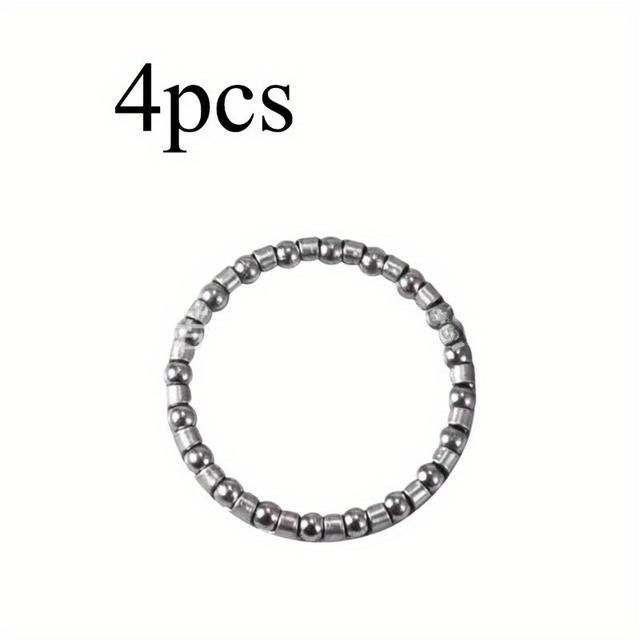 TEMU 4 Stk. Fahrrad-Kugellager, Kopfhörer, Rollenringe, Fahrrad-Kugellager, Fahrrad-Mittelachse drehbare Kugel, Vorderradkorb, Kugellager, Rollenlager, Fahrrad-Dead-Fly, BMX-Fahrradzubehör