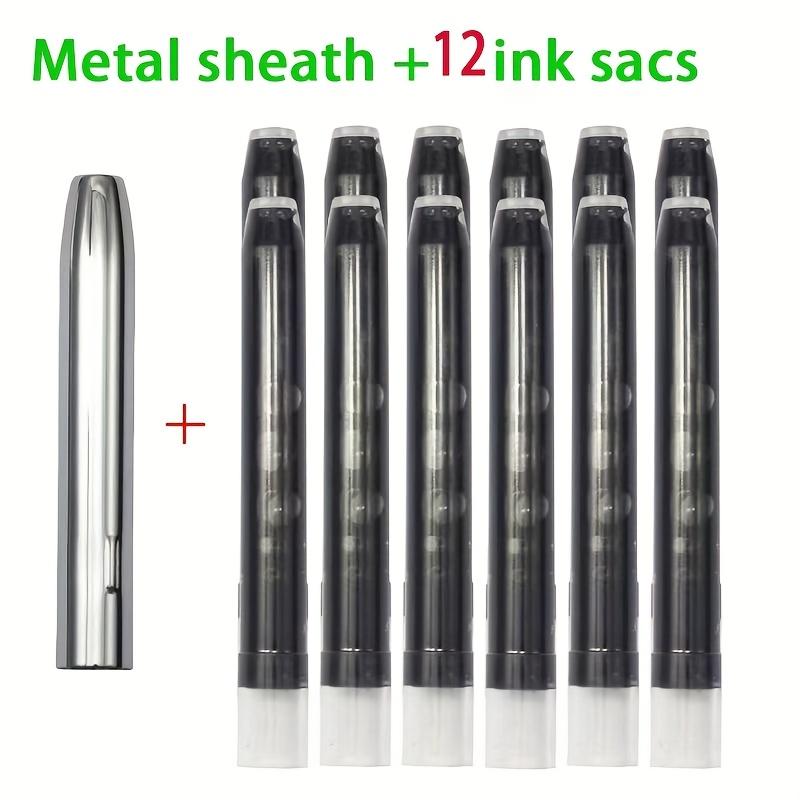 TEMU 1 Set (1 Tinta + Metálica) de Tinta y para Pluma Estilográfica Jinhao 10 Click (1 Set/6pcs/12pcs)