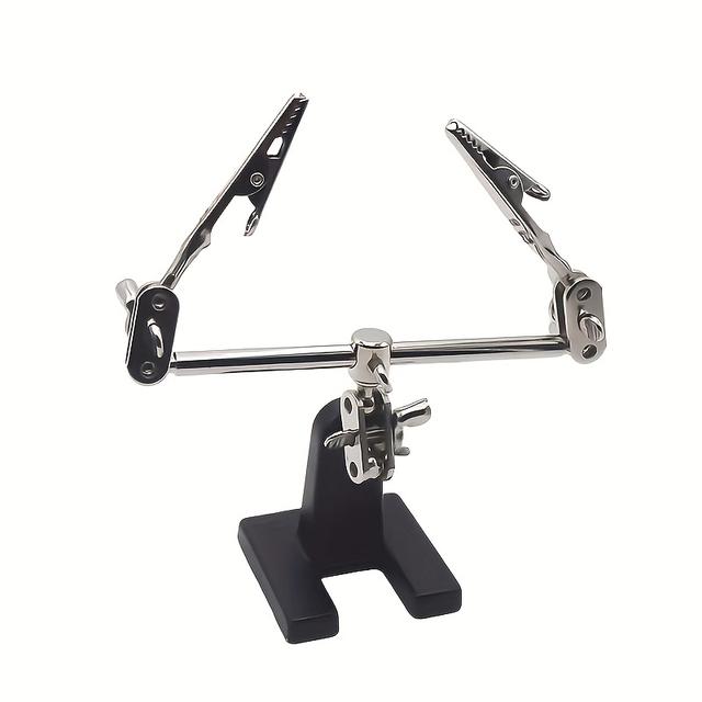 TEMU Halter für Lötpinsel mit Klipsen, Hilfswerkzeugen für Schaltkreis-Enthusiasten, Unterstützungsständer für Schweißen, Hilfsklammern, Lötarbeitsplatz, Reparaturwerkzeuge