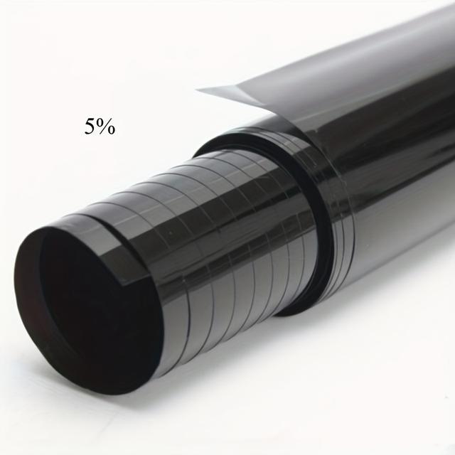 TEMU 300cmx50cm/118.11inx19.69in Black Car Window Foils Tint Tinting Film Roll Car Window Glass Summer Solar Uv Protector