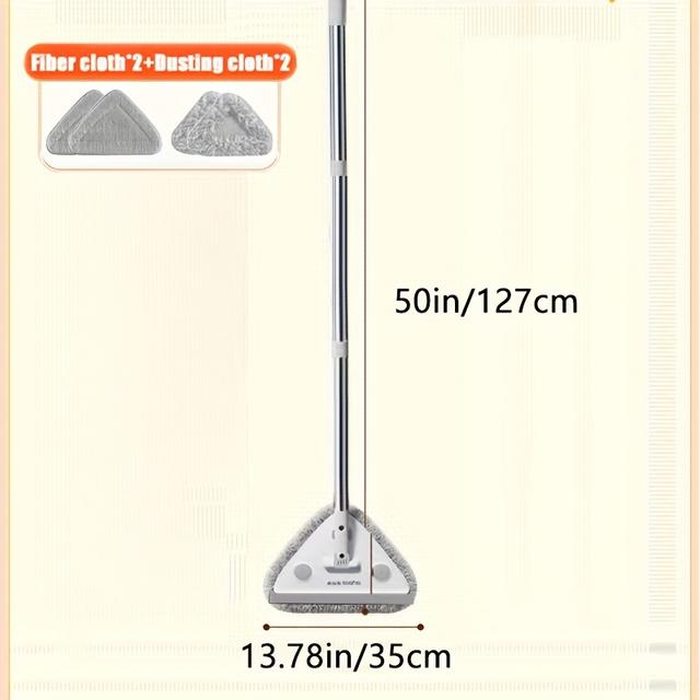 TEMU Upgraded 3-in-1 Wall Cleaning Tool That Wipes And Scrapes For Cleaning, Featuring 4 Thick Mop Cloths That Are . Perfect For Cleaning High Windows, Furniture, And Walls