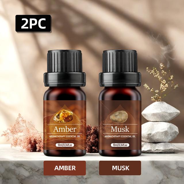TEMU 2-pack Woody Scent Essential Oils | Multipurpose, Liquid, Less Than 1l, Not Suitable For Human Consumption, Ideal For Diffusers, Candles, And Humidifiers
