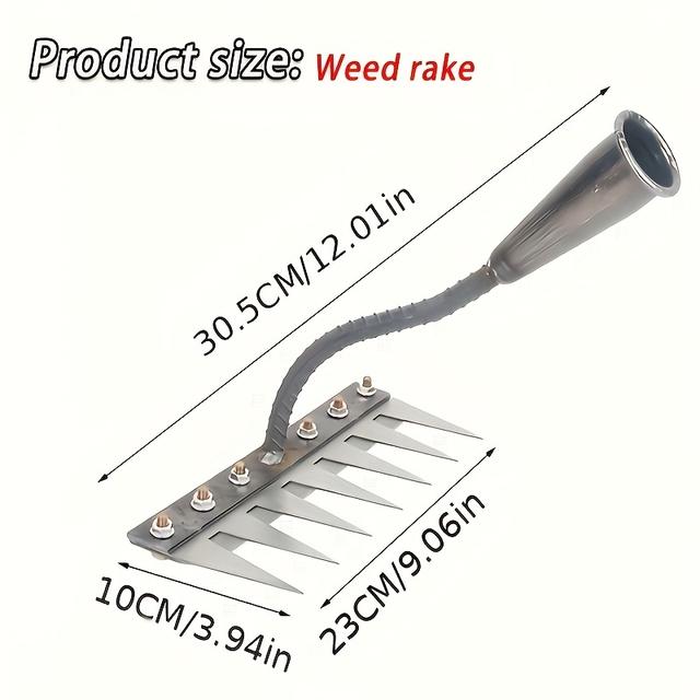 TEMU Premium Heavy-duty Steel Garden Hoe - Ideal For Weeding, Aerating & Tilling | Essential Outdoor Gardening Tool (handles Not Included)