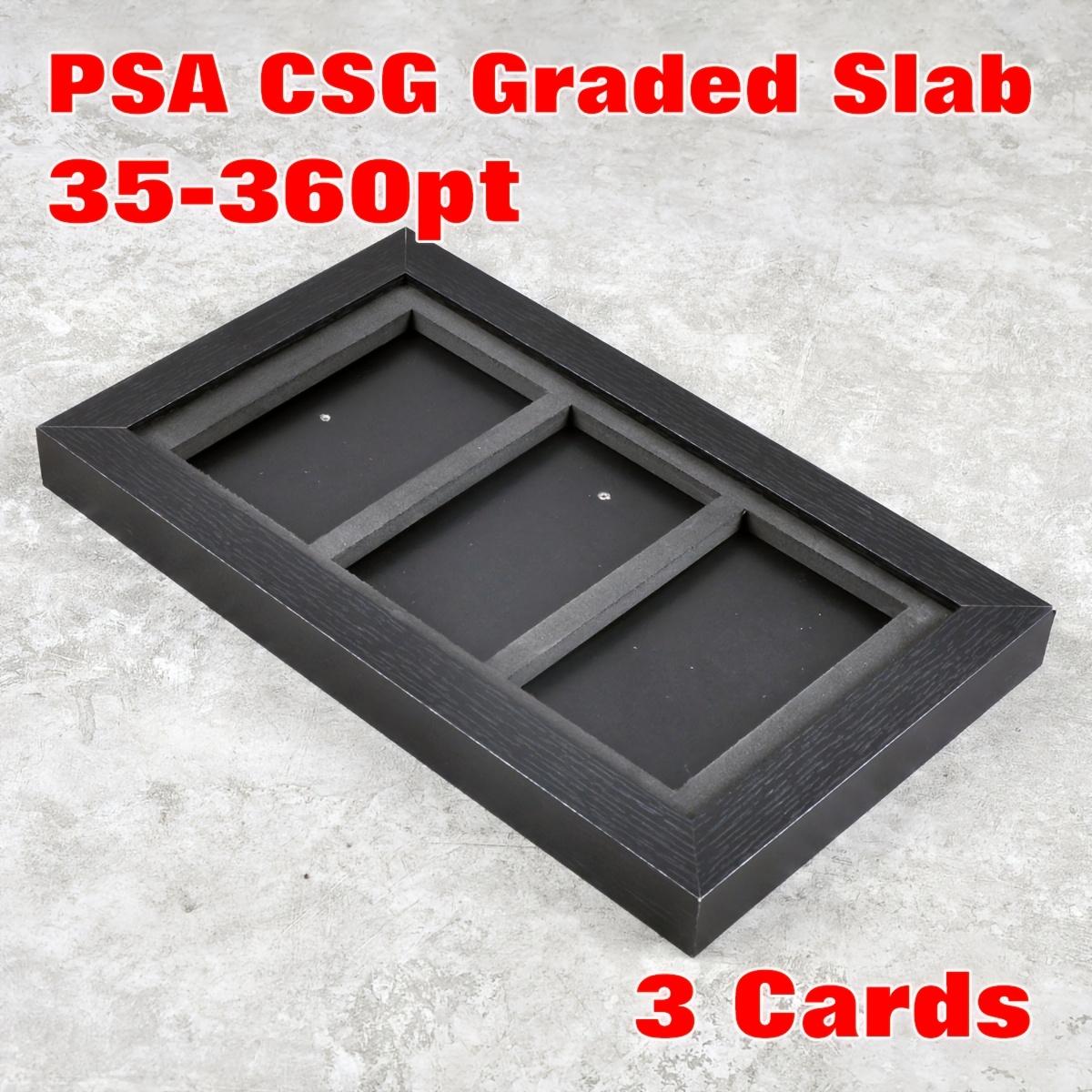 TEMU Display Case For Graded Sports Cards, Holds 3 Psa Card Holders, Suitable For Wall Mounting, Compatible With Tcg And Ptcg Cards Of 35-360pt Thickness