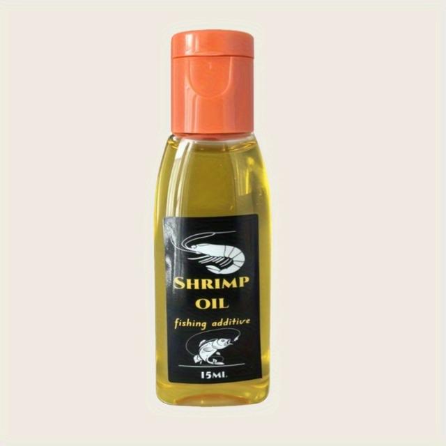TEMU 1/4 Bottle Of Shrimp Oil Fishing Additive - 15 Ml Of Powerful That Of Aquatic Organisms, Enhancing Fishing Success Rate, Antarctic Oil , Concentrated Liquid Bait For Fishing