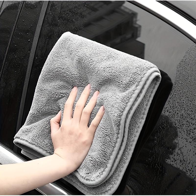 TEMU Large Size Car Wash Towel Microfiber Cleaning Cloth For Car Care Absorbent Coral Fleece Car Drying Towel Large Size Cleaning Cloth