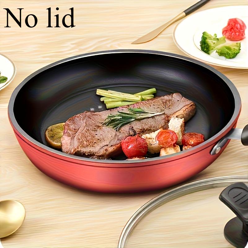 TEMU 9.45-inch Cast Frying Pan Induction Compatible Smokeless Healthy Cooking Dishwasher Safe Ideal For Gas And Electric Stoves