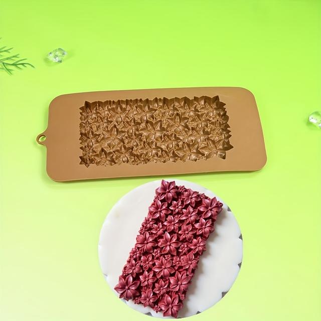 TEMU 1 Chocolate Silicone Mold Valentine's Day Mother Plot Flower Pattern Fondant Cake Mold Different Festivals Cookie Fruit Decoration Baking Tool Soap Candle Glue Silicone Mold