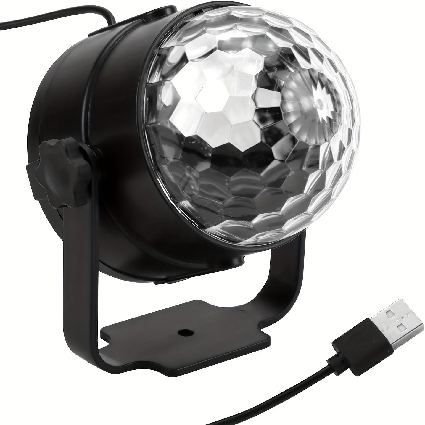 TEMU 1pc Voice-activated Rgb Disco Ball Light, Bring Party To Life - A Remote Control With 7 Modes, Perfect For , Ballroom, Bar, Party, Karaoke, Wedding, Etc.!