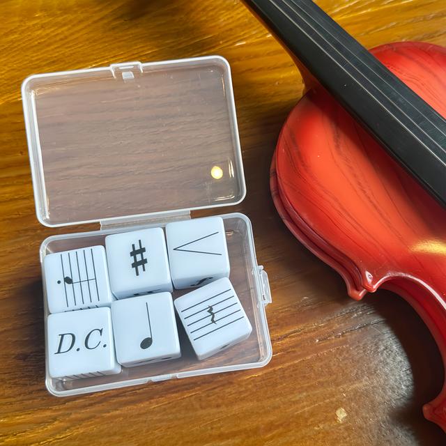 TEMU A Large Set Dice For Staff Notation Games, Featuring A Music Dice Game Set With 6 Dice. This Set Includes 36 Used Symbols From The Staff Notation, Allowing You To Learn And Music In A