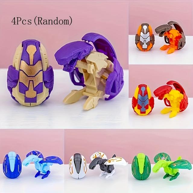 TEMU Set Of 4 That Into A Twisting Pterodactyl, Featuring A Unique Deformation Design. Toys Are Perfect As Cool Birthday Party Favors Or Classroom Prizes, In Random Assortments