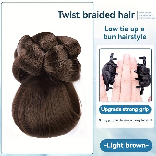 TEMU 4-inch Woven Hair Accessory Clip | Elegant And Simple, Ideal For Daily Wear And Quick Hairstyle , Parties And Gifts