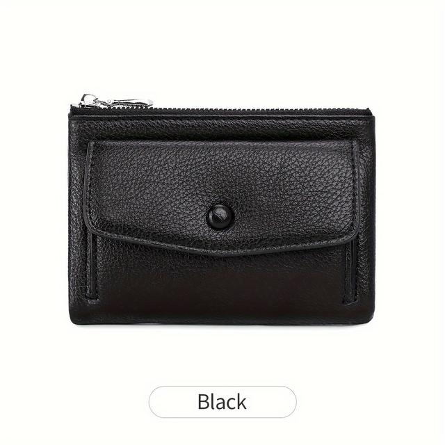TEMU Miyin Women's Wallet - Large Capacity Double Zipper Credit Card Holder With Coin Pocket, Lightweight Handbag For Id, Cash & Keys, Minimalist For Daily & Travel, Easy- For Busy Ladies