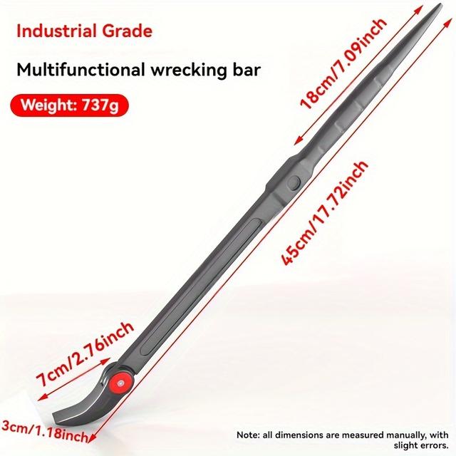 TEMU Barra de Palanca para Camión con Cuerda de Apriete, Herramienta Multifunción para Vehículos, Barra de Palanca Giratoria Engrosada