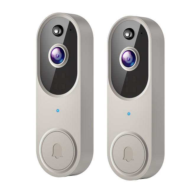 TEMU This Is A Set Of 2 1080p High-definition Video Doorbells That Offer Clear , For Communication, Provide Cloud Storage, Are Rechargeable Via Usb, Have A Long-lasting Battery