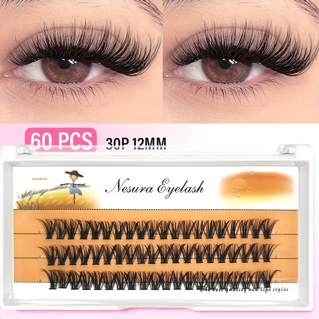 TEMU 800pcs Diy Lash Clusters Kit - 30d To 80d, 9-16mm Mix | Thick & Natural Look | Reusable False Eyelashes For , Dates, Parties & Festivals