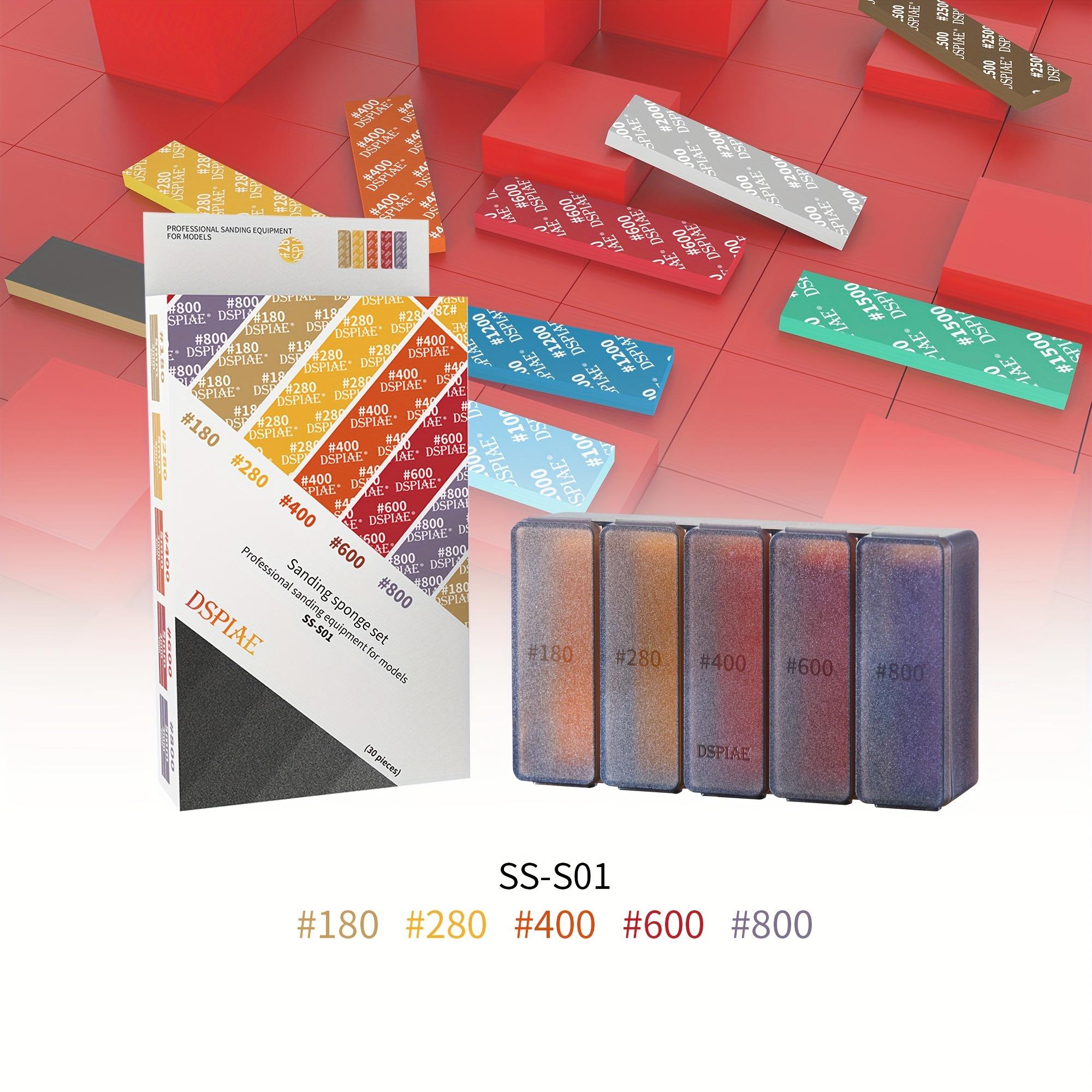 TEMU Set Of 30 Sanding Sponges In Thicknesses (2/3/5mm), Featuring Multiple , Designed For Professional Use In Model Crafting