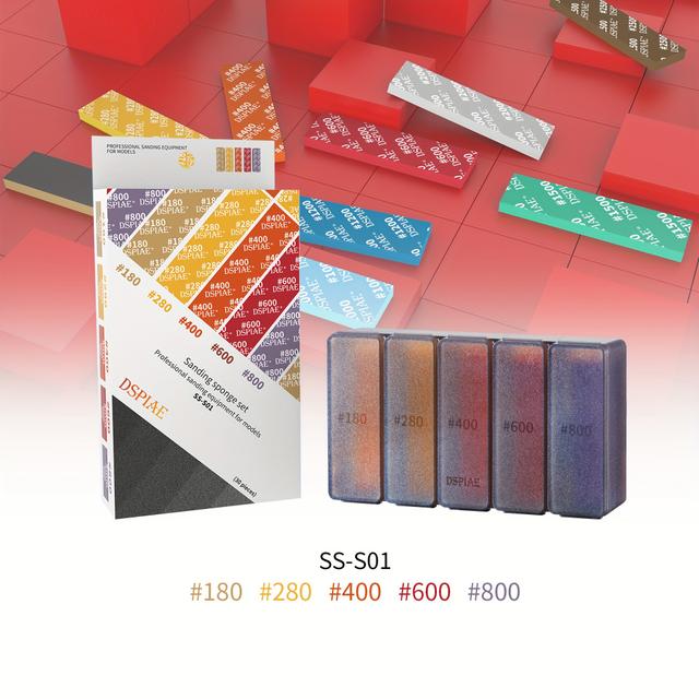 TEMU Set Of 30 Sanding Sponges In Thicknesses (2/3/5mm), Featuring Multiple , Designed For Professional Use In Model Crafting