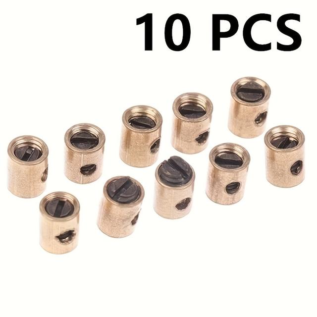 TEMU Set Of 10 Throttle Cable Stop Bolts For Off-road Motorcycles, Suitable For -bikes With Engine Sizes Ranging From 50cc To 250cc, Including The Bt200x Model