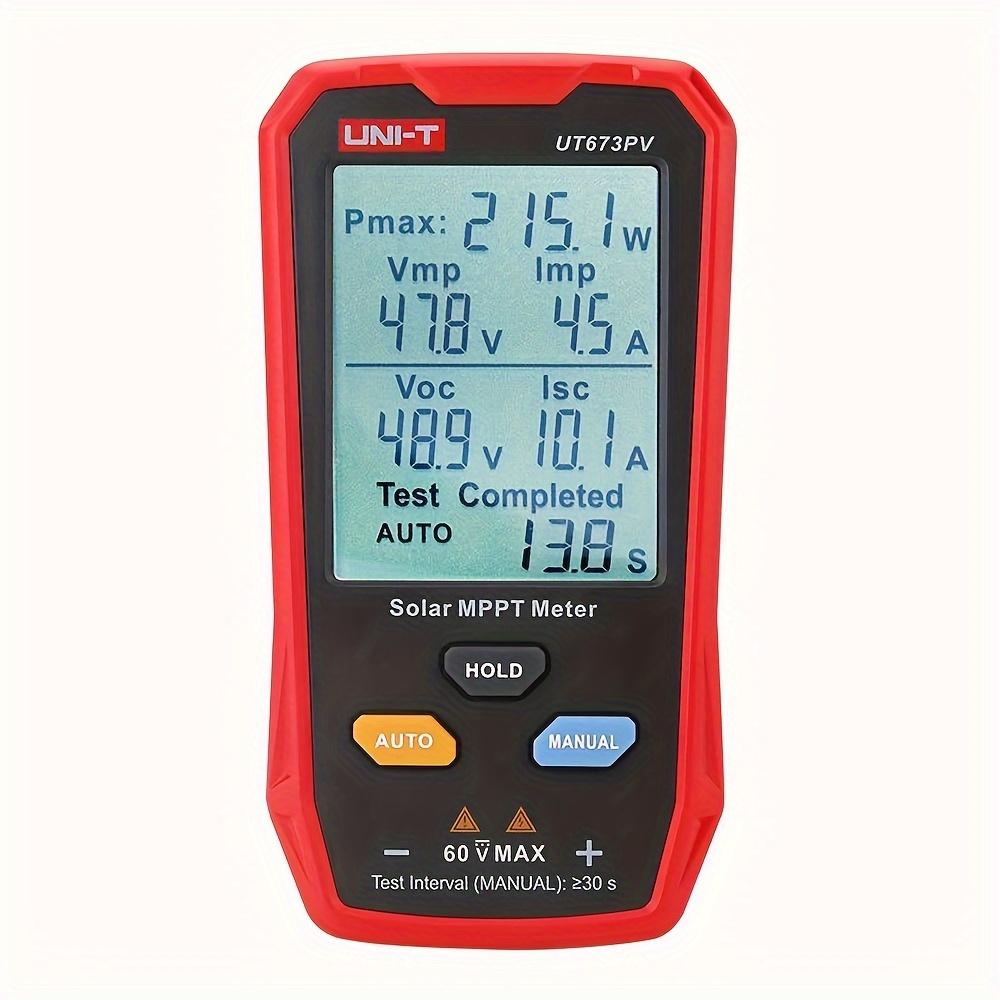 TEMU The Uni-t Ut673pv 800w Photovoltaic Solar Power Tester Is An Intelligent Mppt Tool Used For Open Circuit Voltage And Testing Solar Panel Performance