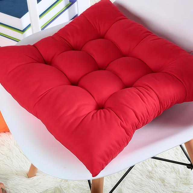 TEMU 1pc Seat Cushions, Thickened Breathable Polyester With For Indoor/outdoor Use In Garden, Dining Room, Office & Living Room, Festival Decorations, Christmas Decorations.